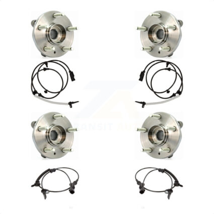 Front Rear Wheel Hub Bearing And ABS Sensor Kit For Ford Taurus with Harness K7S-102961