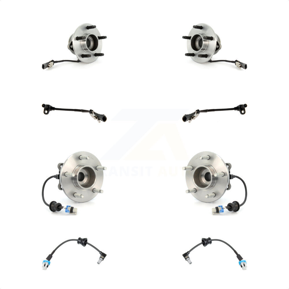 Front Rear Wheel Hub Bearing & Extra Sensor Kit For Saturn Vue Chevrolet Equinox Pontiac K7S-102964