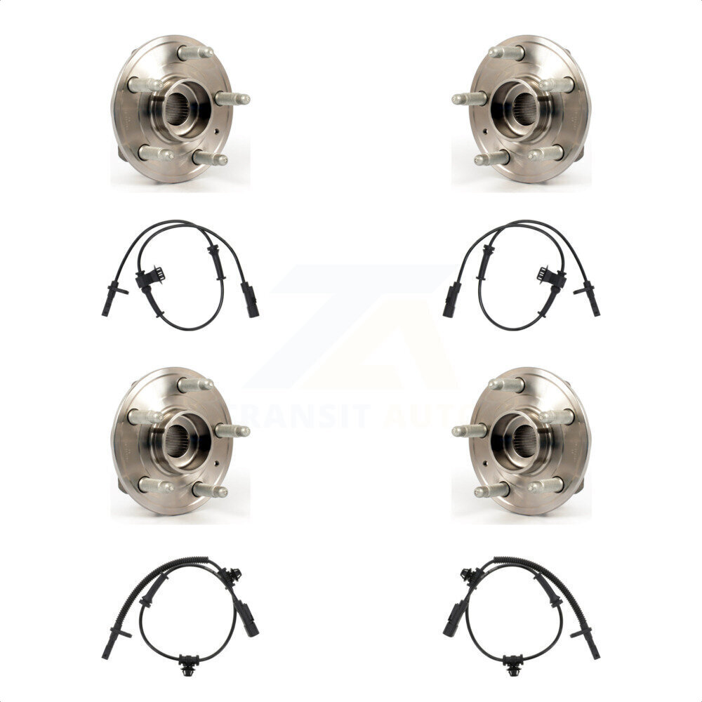 Front Rear Wheel Hub Bearing And ABS Sensor Kit For Chevrolet Camaro with Harness K7S-102968
