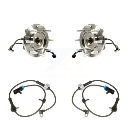 Front Wheel Hub Bearing & Extra Sensor Kit For Chevrolet Silverado 1500 HD RWD with 6.0L K7S-103035