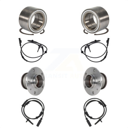 Front Rear Wheel Bearing And ABS Sensor Kit For Ram ProMaster 2500 3500 1500 K7S-103142