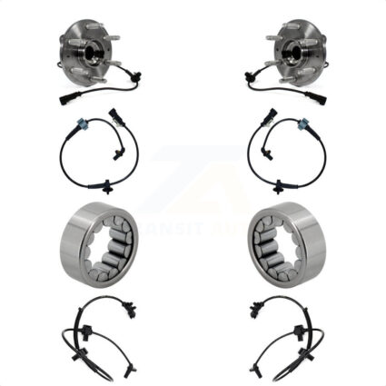 Front Rear Wheel Bearing Extra ABS Sensor Kit For GMC Chevrolet Sierra 1500 Silverado LD K7S-103147