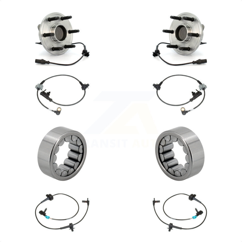 Front Rear Wheel Bearing & Extra Sensor Kit For Chevrolet Avalanche Cadillac Escalade GMC K7S-103151