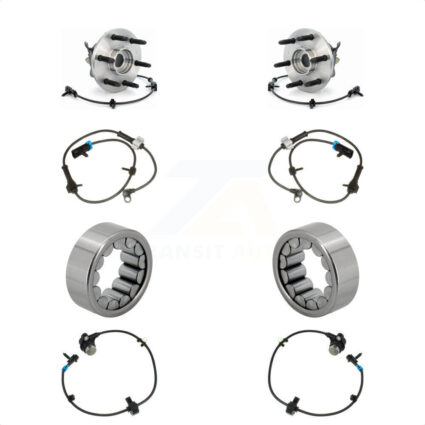 Front Rear Wheel Bearing Extra Sensor Kit For 2008-2012 Chevrolet Express 1500 GMC Savana K7S-103155