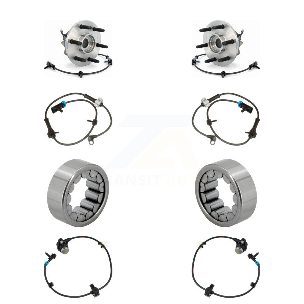 Front Rear Wheel Bearing Extra Sensor Kit For 2008-2012 Chevrolet Express 1500 GMC Savana K7S-103155