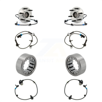 Front Rear Wheel Bearing Extra Sensor Kit For 2008-2012 Chevrolet Express 1500 GMC Savana K7S-103156