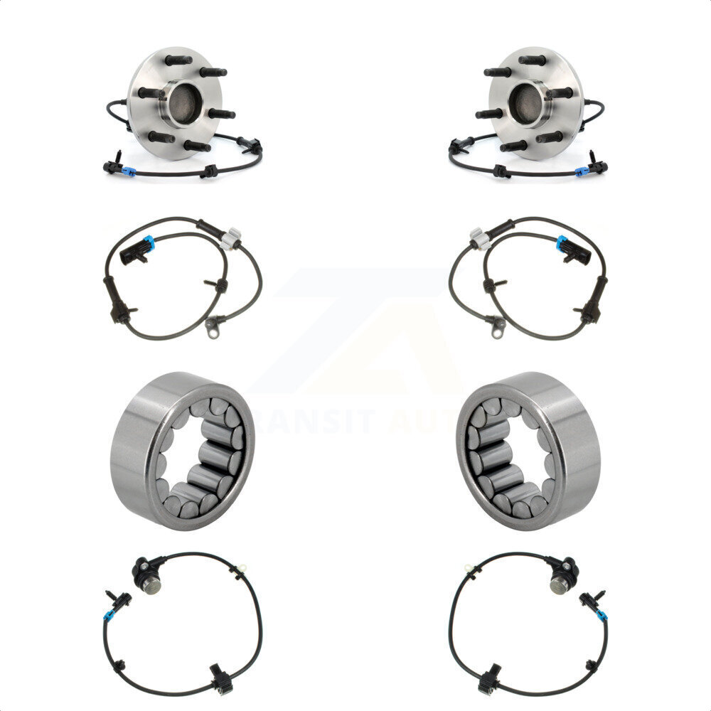 Front Rear Wheel Bearing Extra Sensor Kit For 2008-2012 Chevrolet Express 1500 GMC Savana K7S-103156
