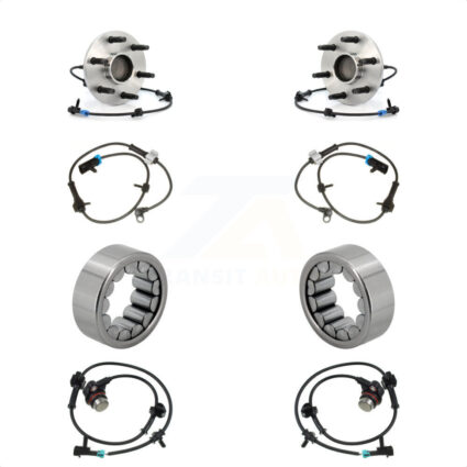 Front Rear Wheel Bearing Extra ABS Sensor Kit For Chevrolet Avalanche 1500 Tahoe Cadillac K7S-103158