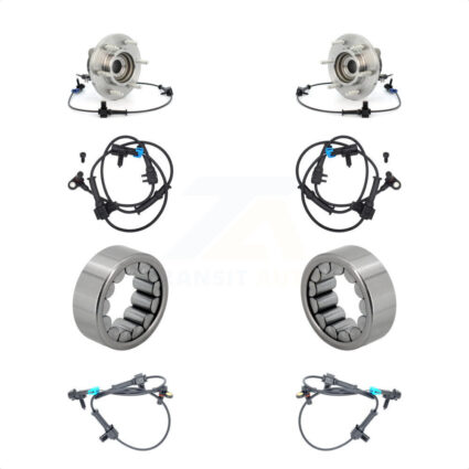 Front Rear Wheel Bearing And Extra ABS Sensor Kit For Hummer H3 with Harness K7S-103159