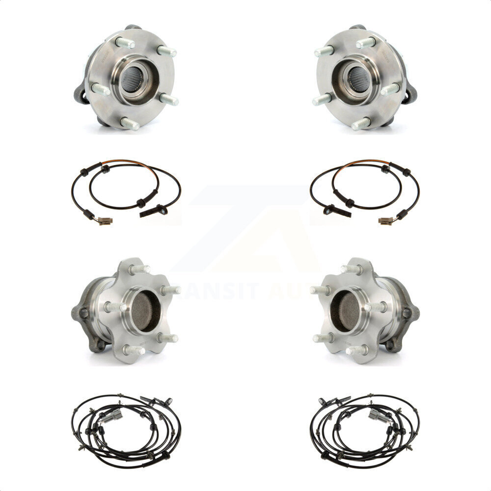 Front Rear Wheel Hub Bearing Sensor Kit For 2007-2008 Nissan Altima 3.5L with 4-Wheel ABS K7S-103280