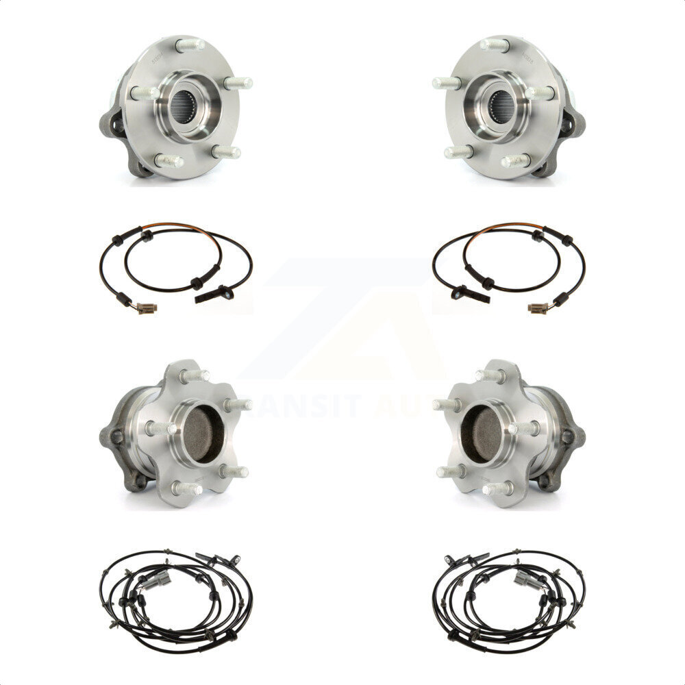 Front Rear Wheel Hub Bearing And ABS Sensor Kit For Nissan Altima 2.5L with 4-Wheel K7S-103281