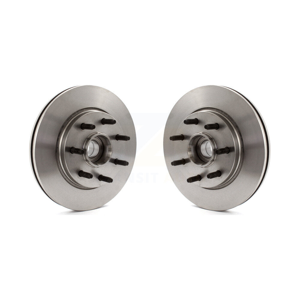 Front Disc Brake Rotors And Hub Assembly Pair For Ford F-150 Lincoln Mark LT RWD K8-100036