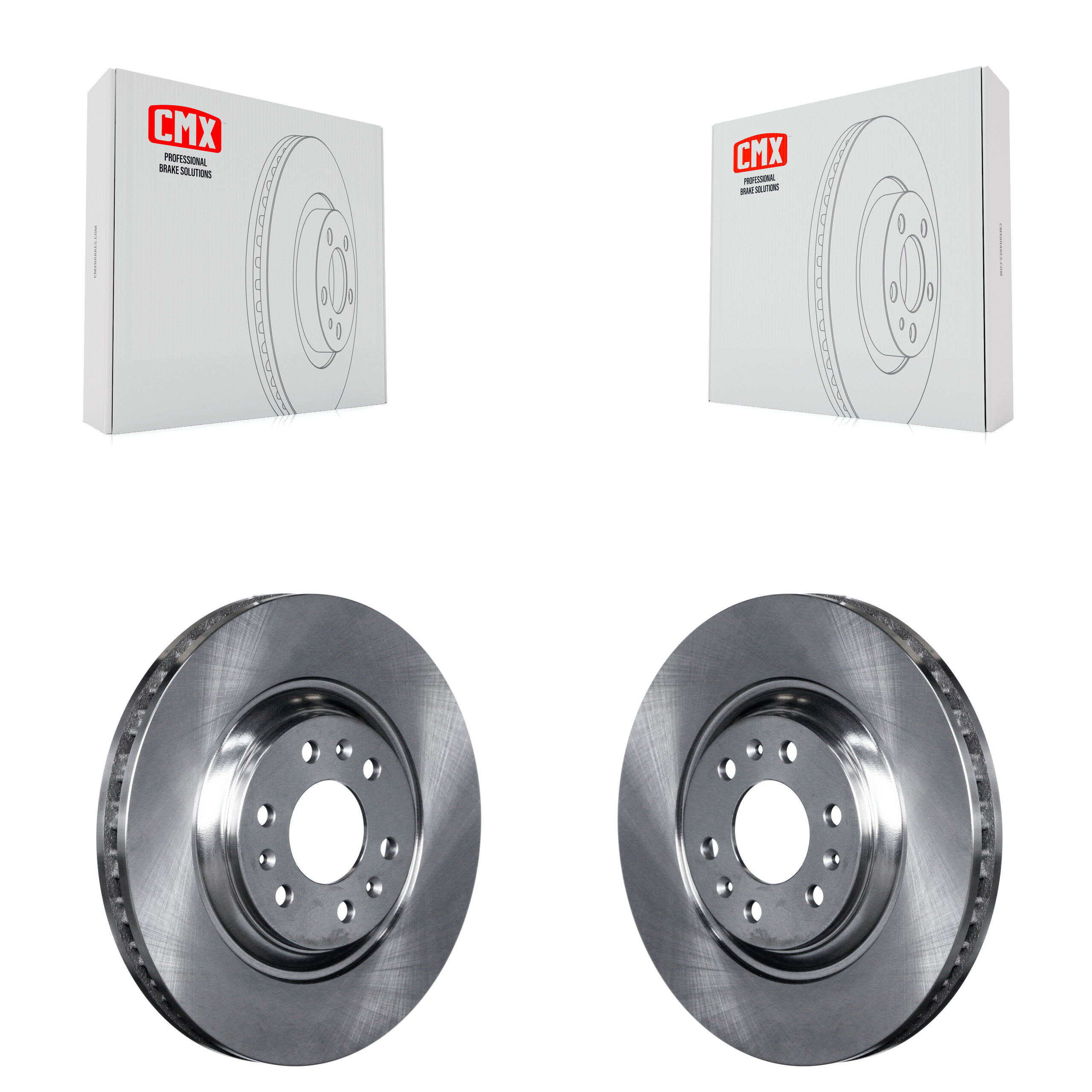 Front Disc Brake Rotors Pair For 2004-2009 Cadillac SRX K8-100087