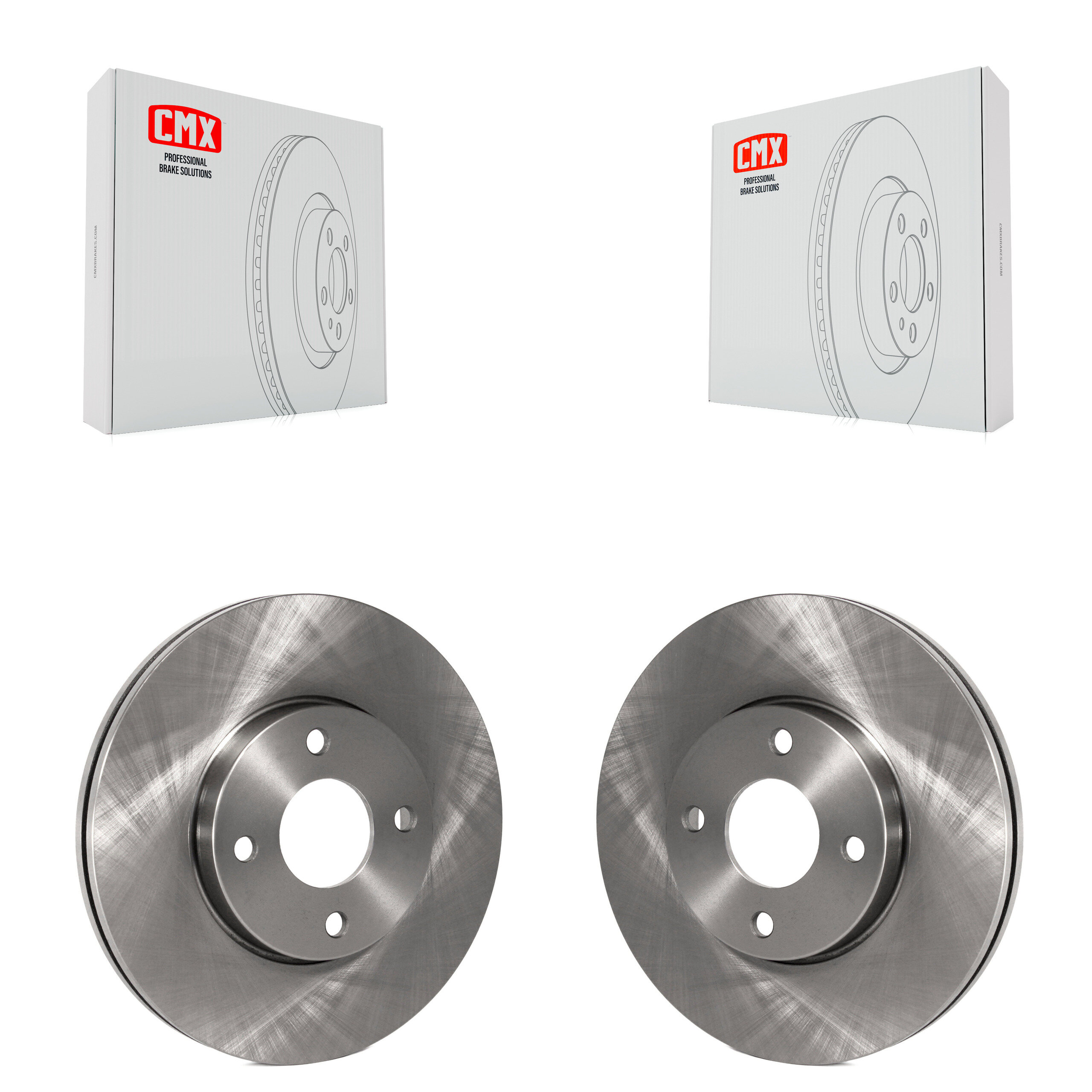 Front Disc Brake Rotors Pair For 2005-2007 Ford Focus K8-100170