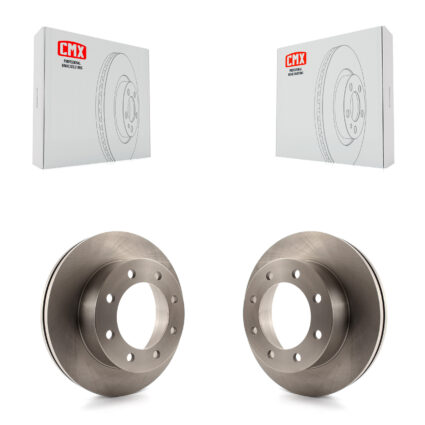 Front Disc Brake Rotors Pair For Ford F-350 Super Duty F-450 K8-100172