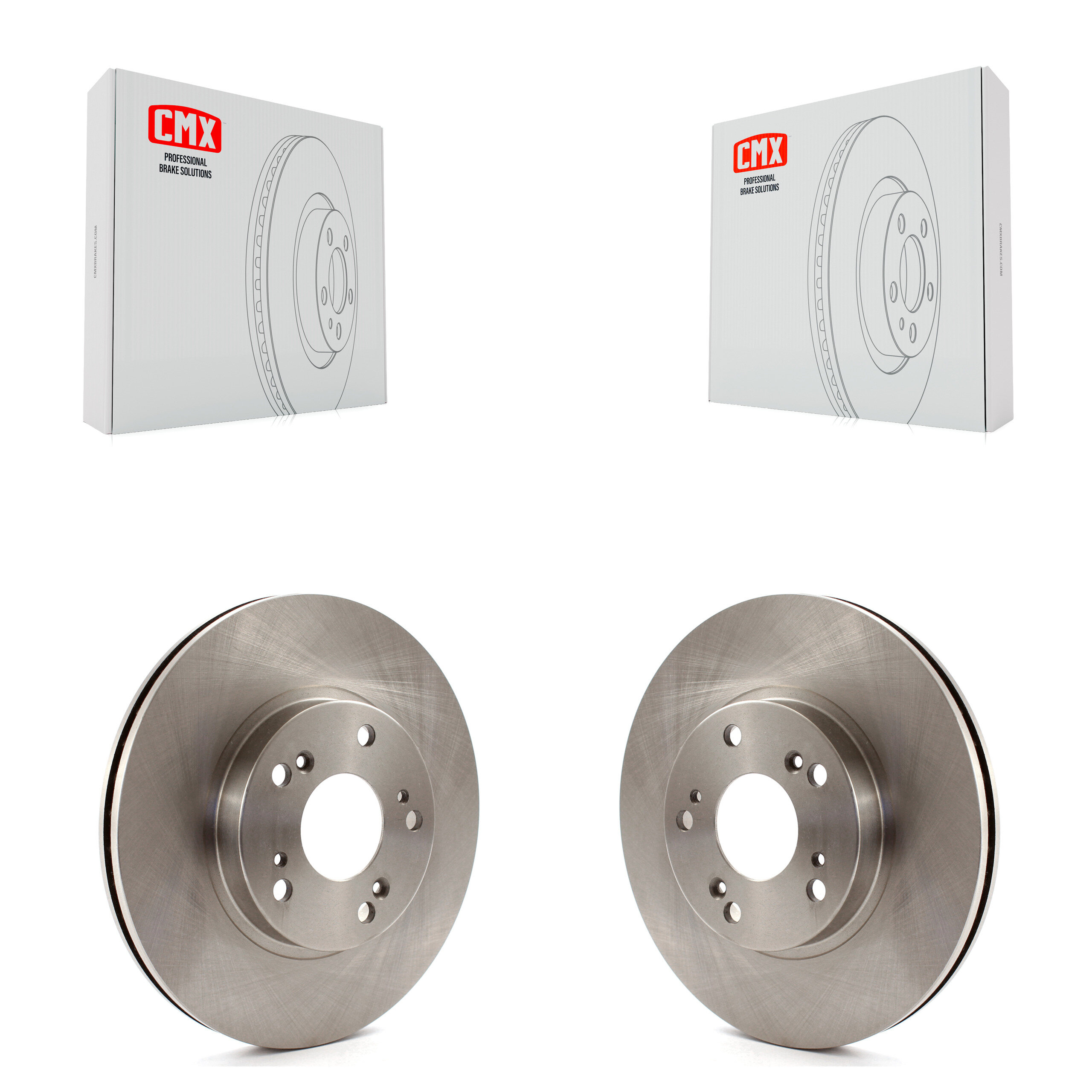 Front Disc Brake Rotors Pair For 2002-2004 Honda CR-V K8-100337