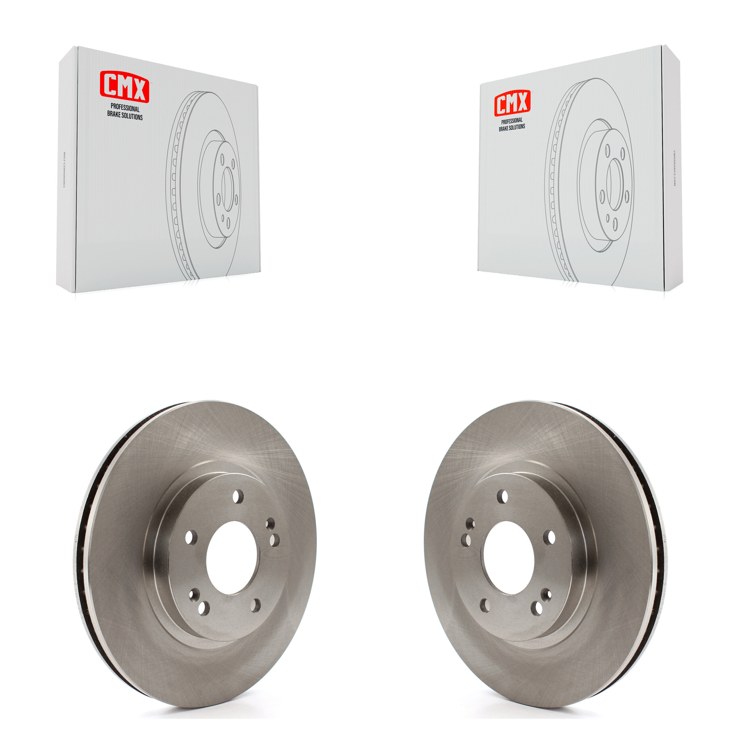 Front Disc Brake Rotor Pair For 2001-2006 Hyundai Santa Fe With 294mm Diameter K8-100346