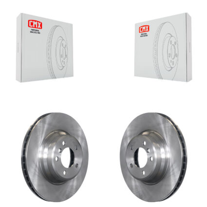 Front Disc Brake Rotors Pair For BMW 750i 750Li 745i 745Li 760Li 760i K8-100354