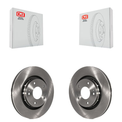 Front Disc Brake Rotors Pair For Mitsubishi Outlander PHEV Lancer K8-100399