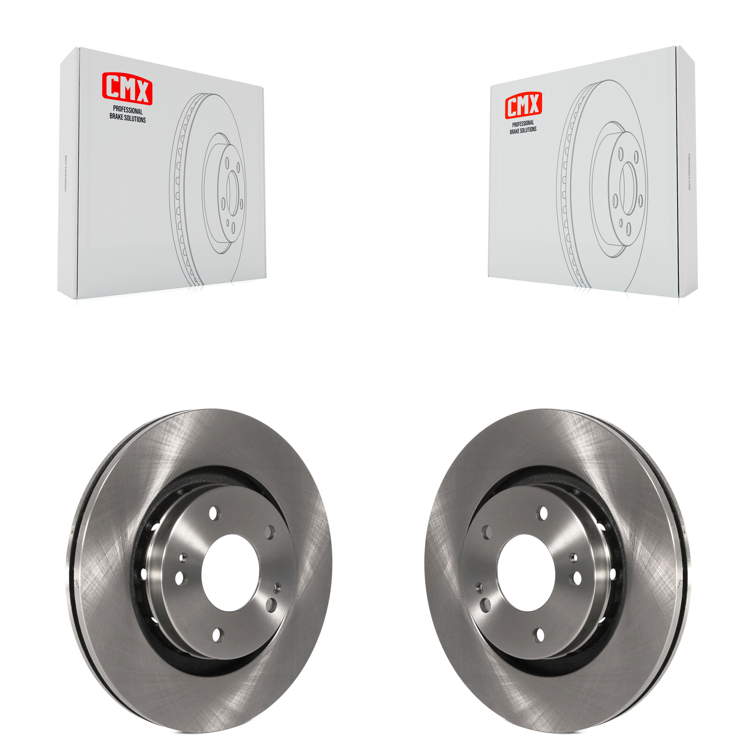 Front Disc Brake Rotors Pair For Mitsubishi Outlander PHEV Lancer K8-100399