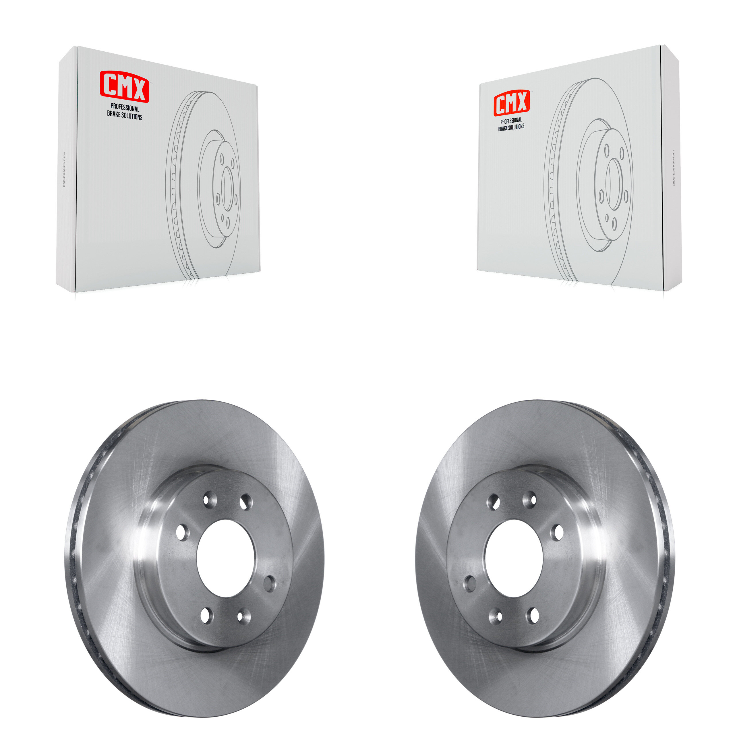 Front Disc Brake Rotors Pair For Hyundai Accent Kia Rio Rio5 K8-100416
