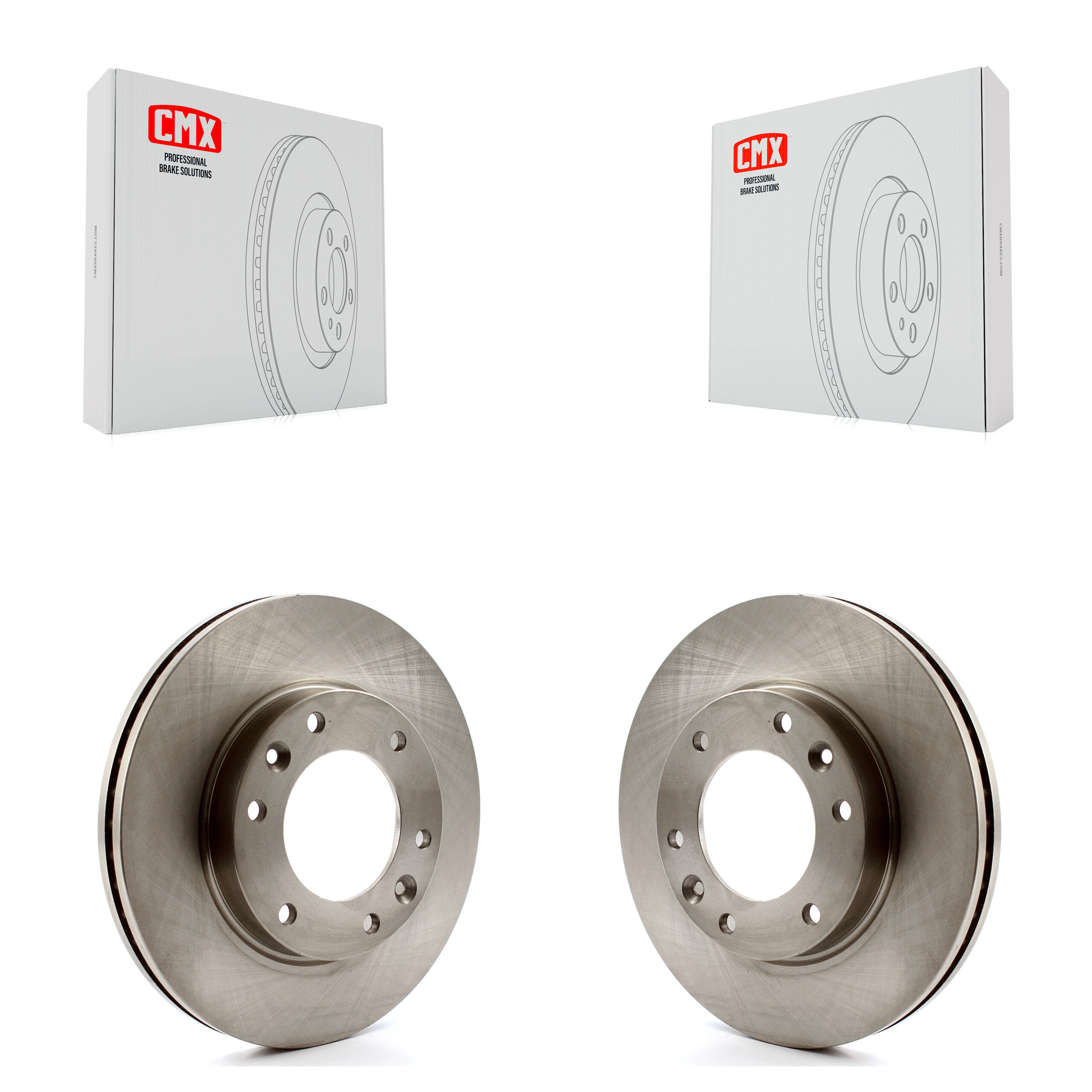Front Disc Brake Rotors Pair For Kia Sedona Hyundai Entourage K8-100421