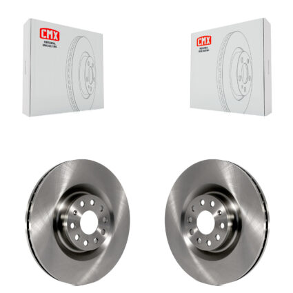 Front Disc Brake Rotors Pair For Volkswagen Golf Passat CC GTI R Audi A3 Quattro R32 K8-100424