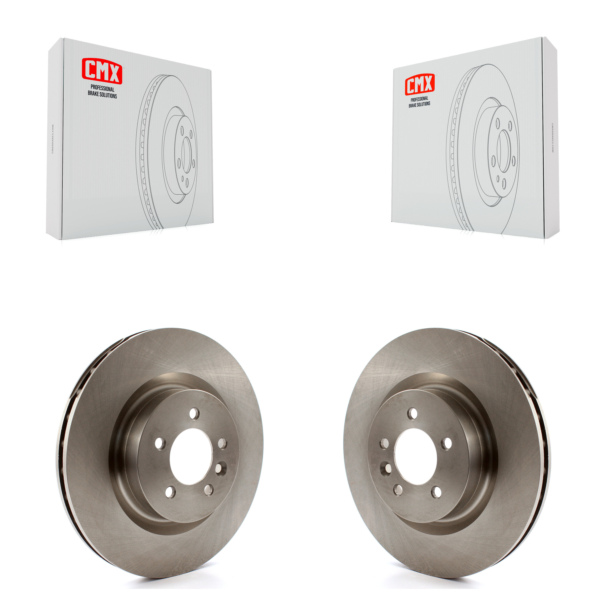 Front Disc Brake Rotors Pair For Land Rover Range Sport LR4 Discovery K8-100440