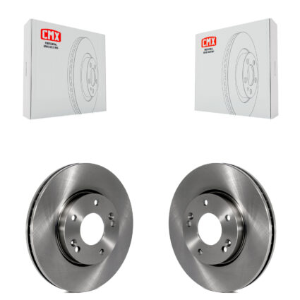 Front Disc Brake Rotors Pair For 2007-2009 Kia Rondo K8-100458
