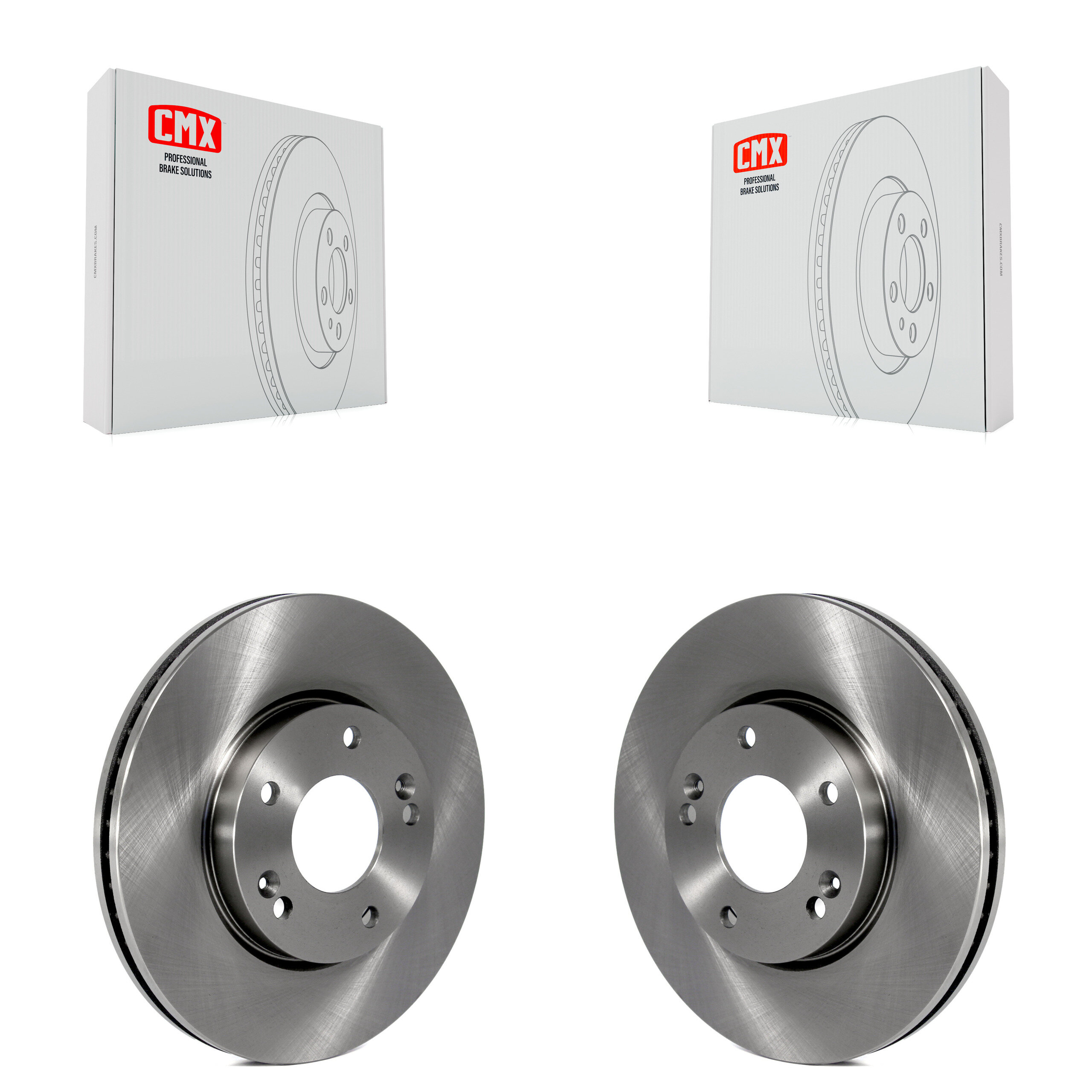 Front Disc Brake Rotors Pair For 2007-2009 Kia Rondo K8-100458