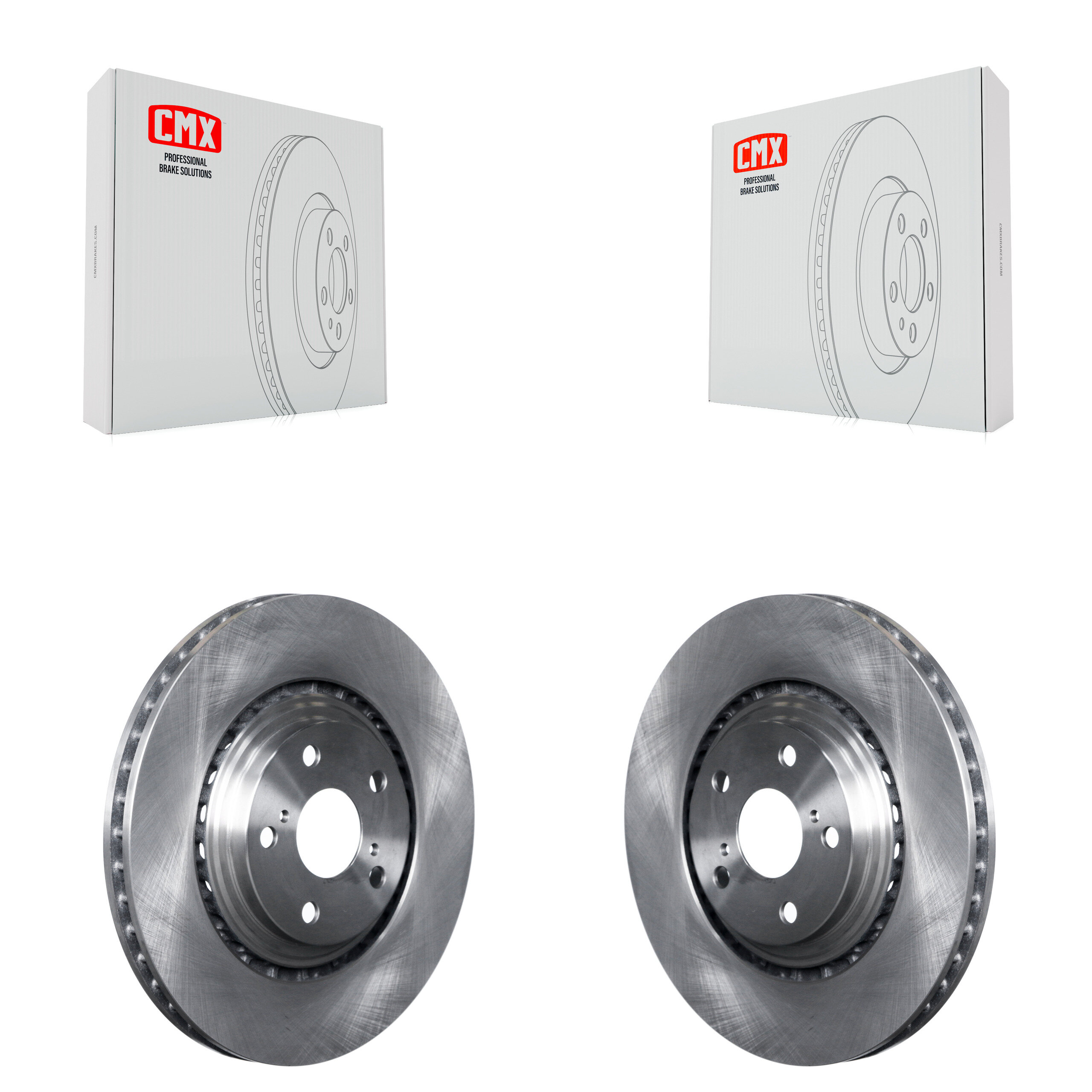 Front Brake Rotor Pair For Toyota Highlander Sienna Lexus RX350 NX300 NX200t RX450h NX300h K8-100468