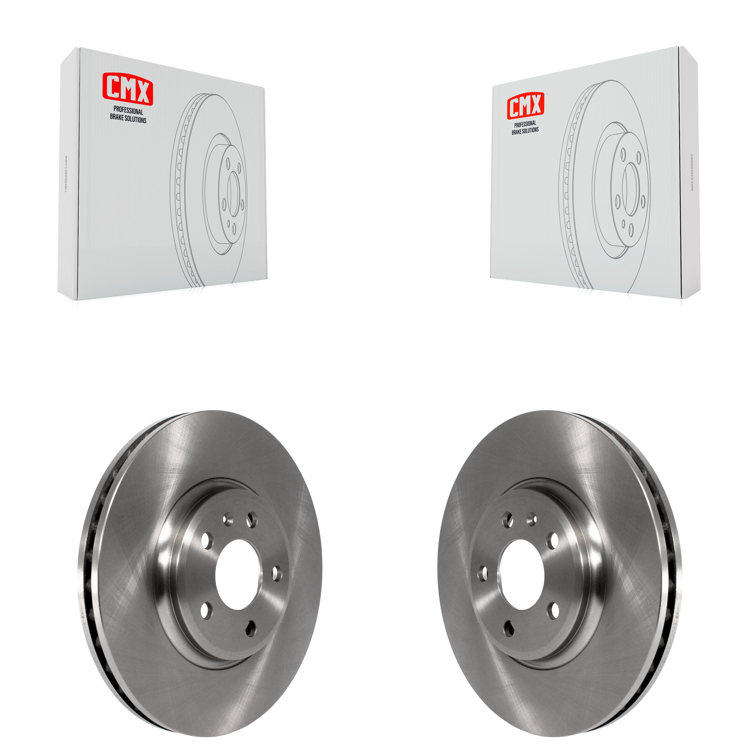 Front Disc Brake Rotors Pair For Audi A4 Quattro Q5 A5 allroad K8-100484