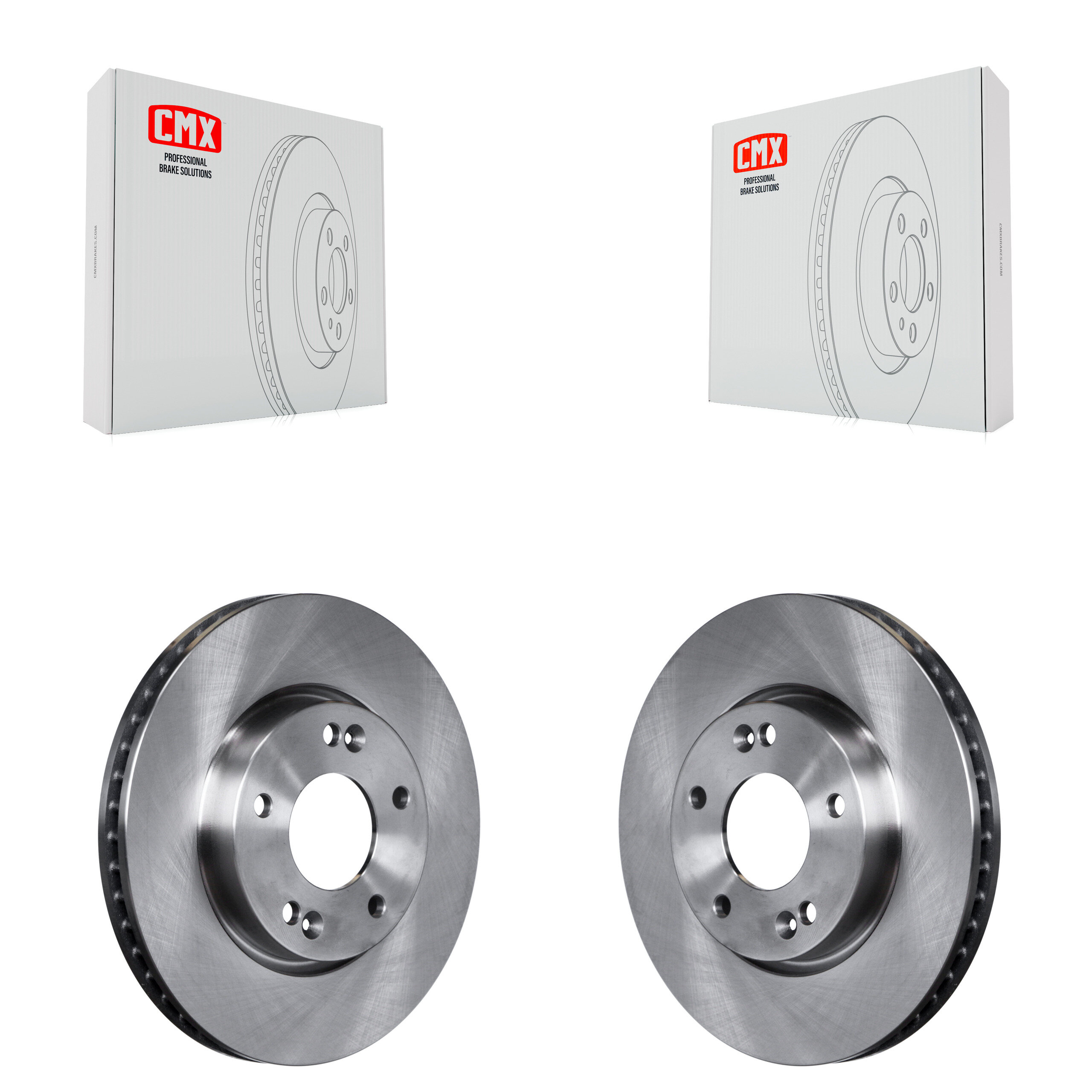 Front Disc Brake Rotors Pair For Kia Forte Soul Koup Forte5 K8-100495