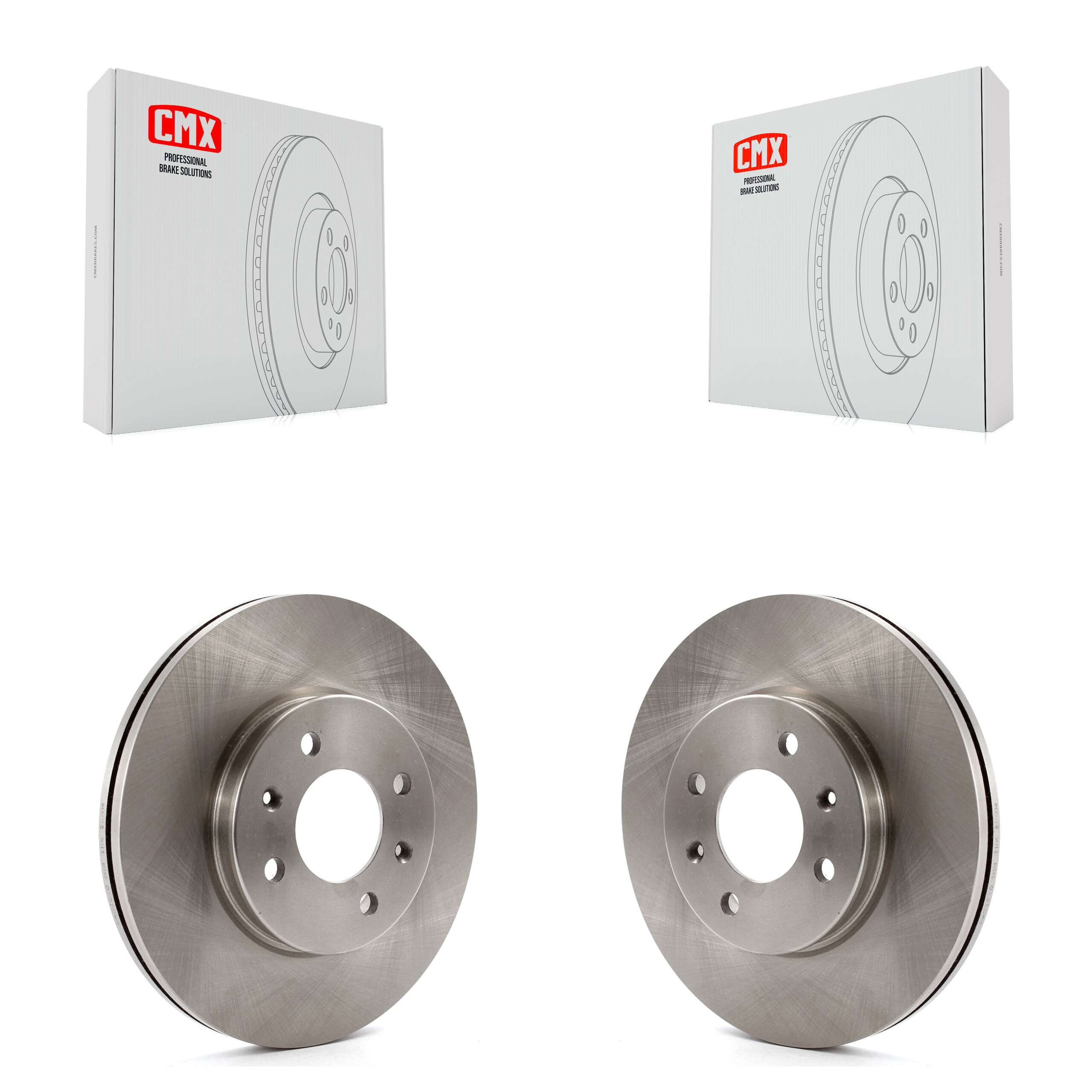 Front Disc Brake Rotors Pair For Hyundai Accent Kia Rio K8-100524
