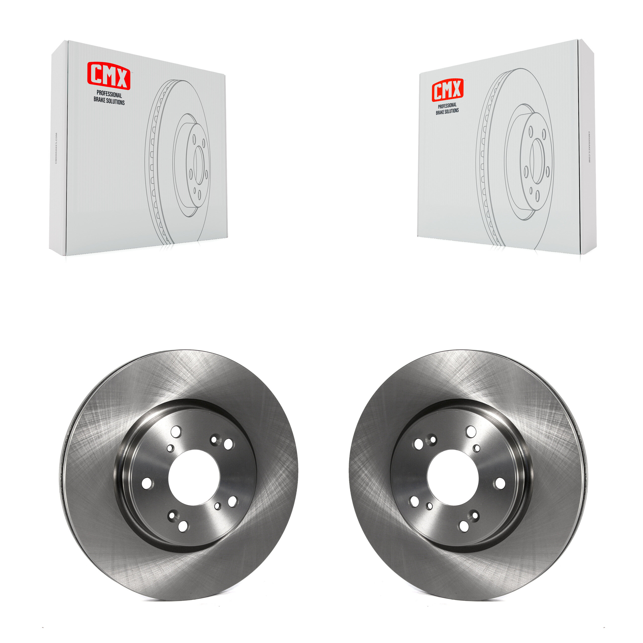 Front Disc Brake Rotors Pair For Honda HR-V Accord CR-V K8-100534