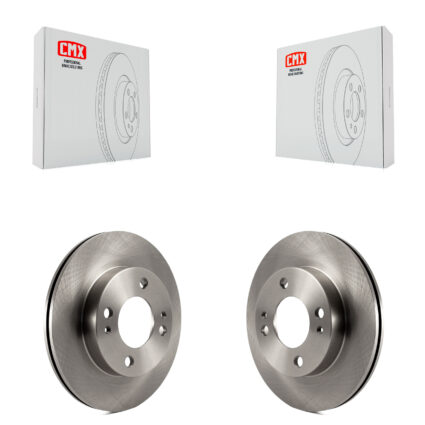 Front Disc Brake Rotors Pair For 2014-2015 Mitsubishi Mirage K8-100541