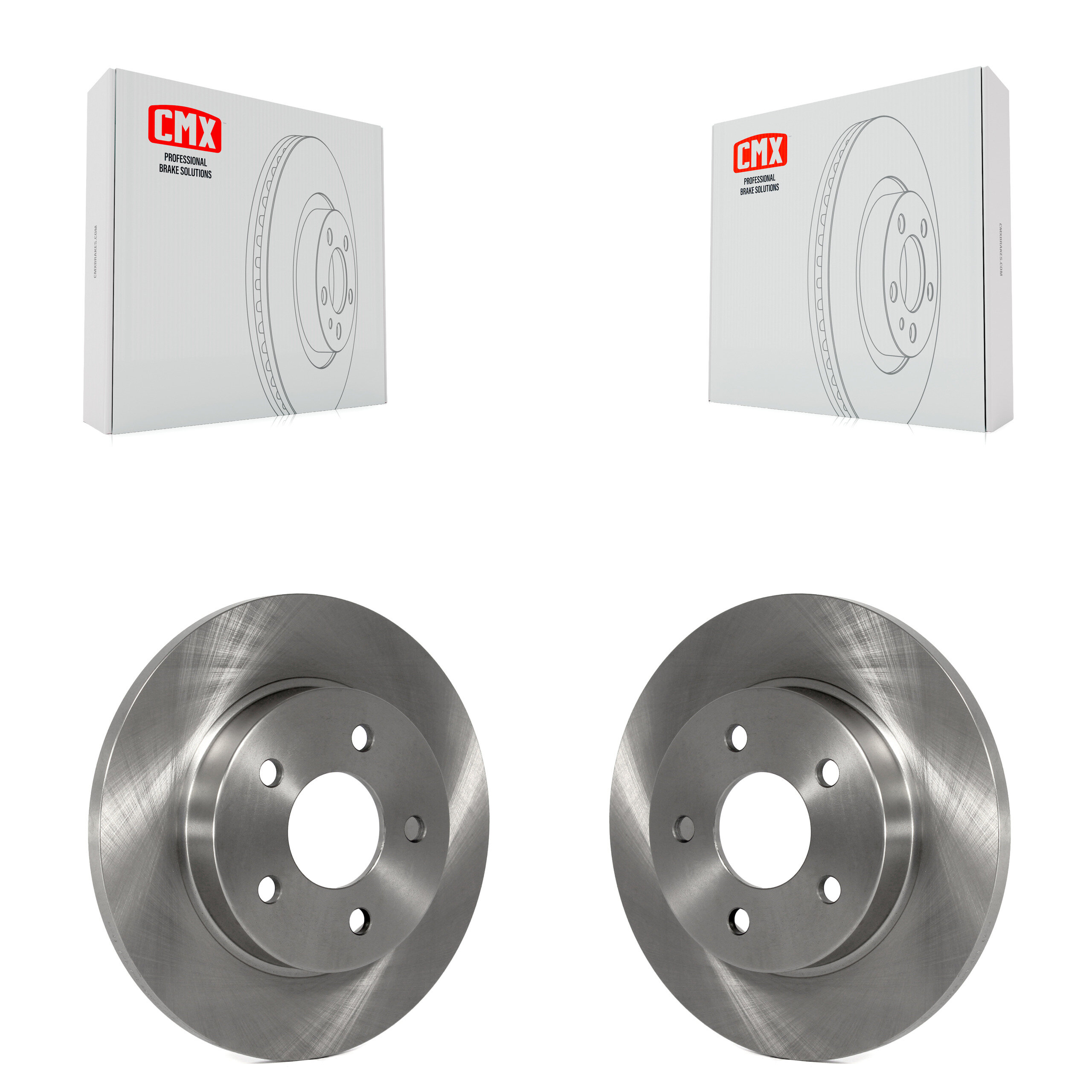 Rear Brake Rotors Pair For Chevrolet Malibu Pontiac Cobalt G5 G6 Saturn Ion HHR Pursuit K8-100583