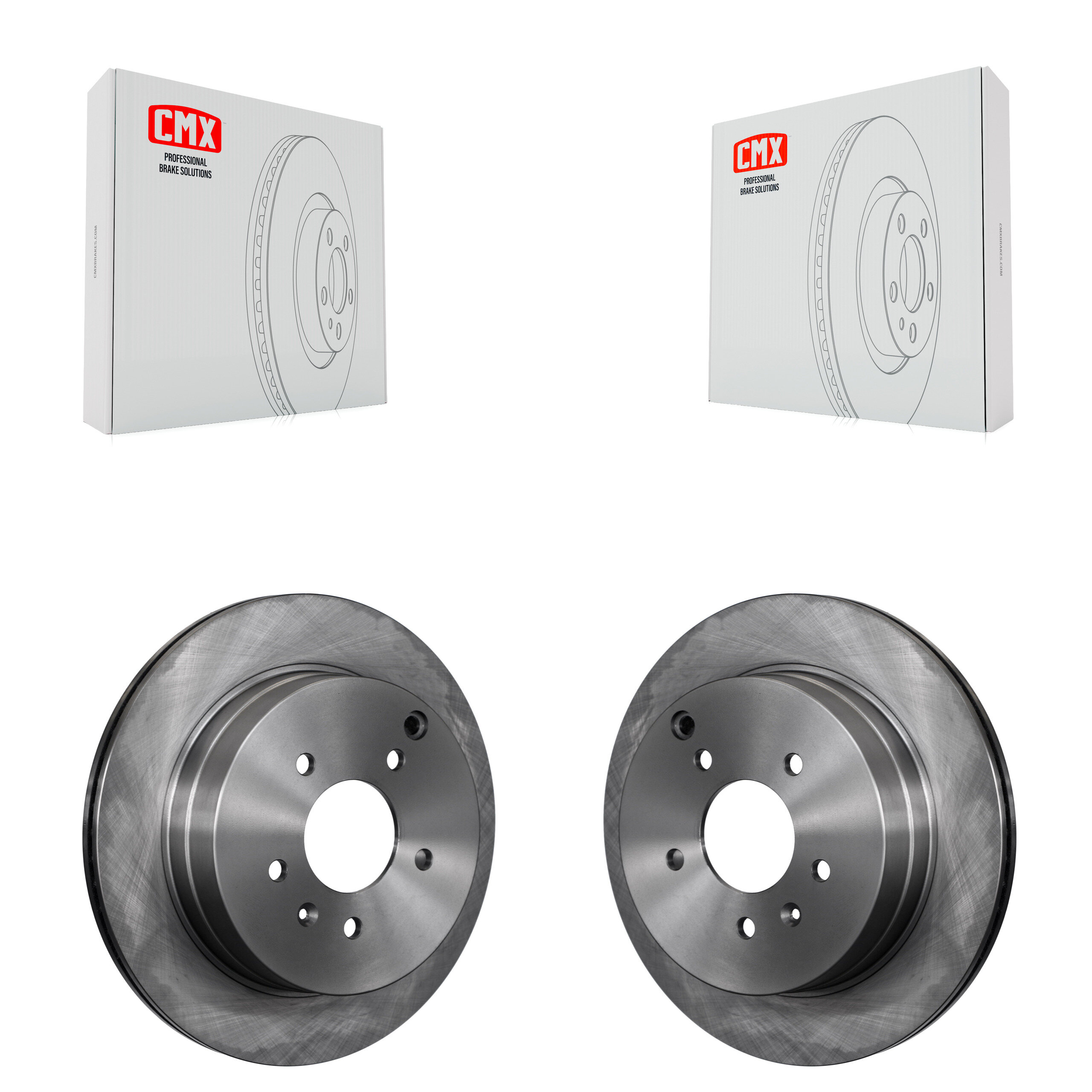Rear Brake Rotor Pair For Chevrolet Equinox Pontiac Torrent Saturn Vue Suzuki XL-7 Captiva K8-100598