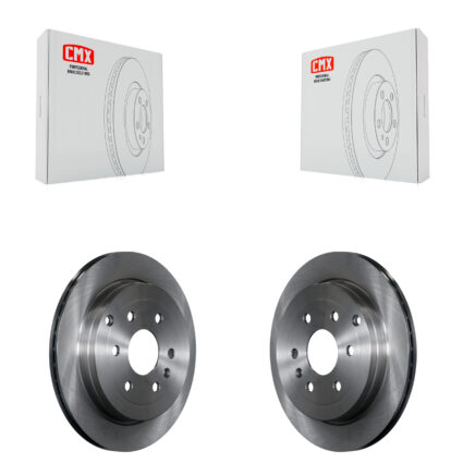 Rear Disc Brake Rotors Pair For GMC Acadia Buick Enclave Chevrolet Traverse Saturn Outlook K8-100599