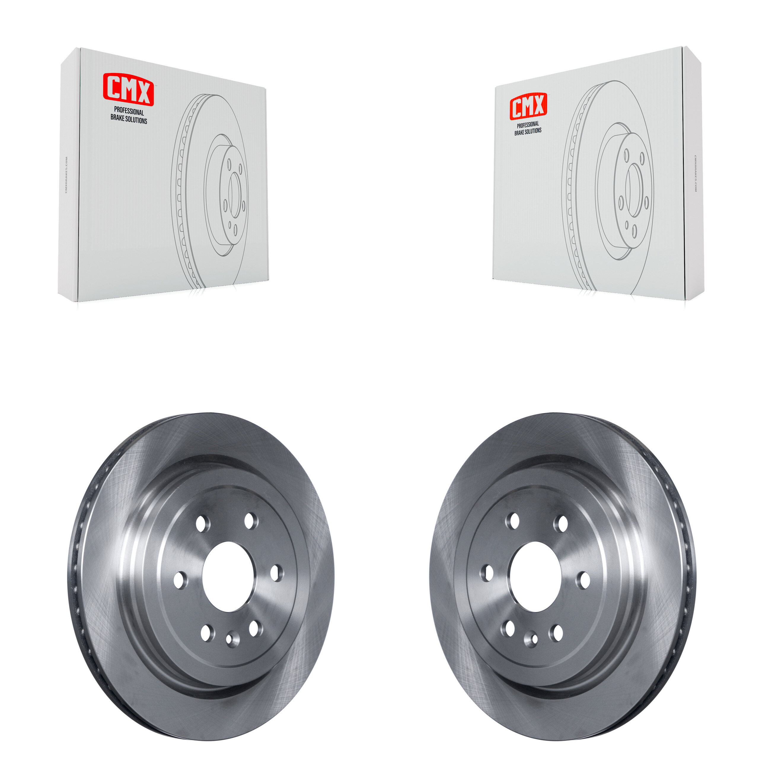 Rear Disc Brake Rotors Pair For Cadillac SRX Saab 9-4X K8-100611