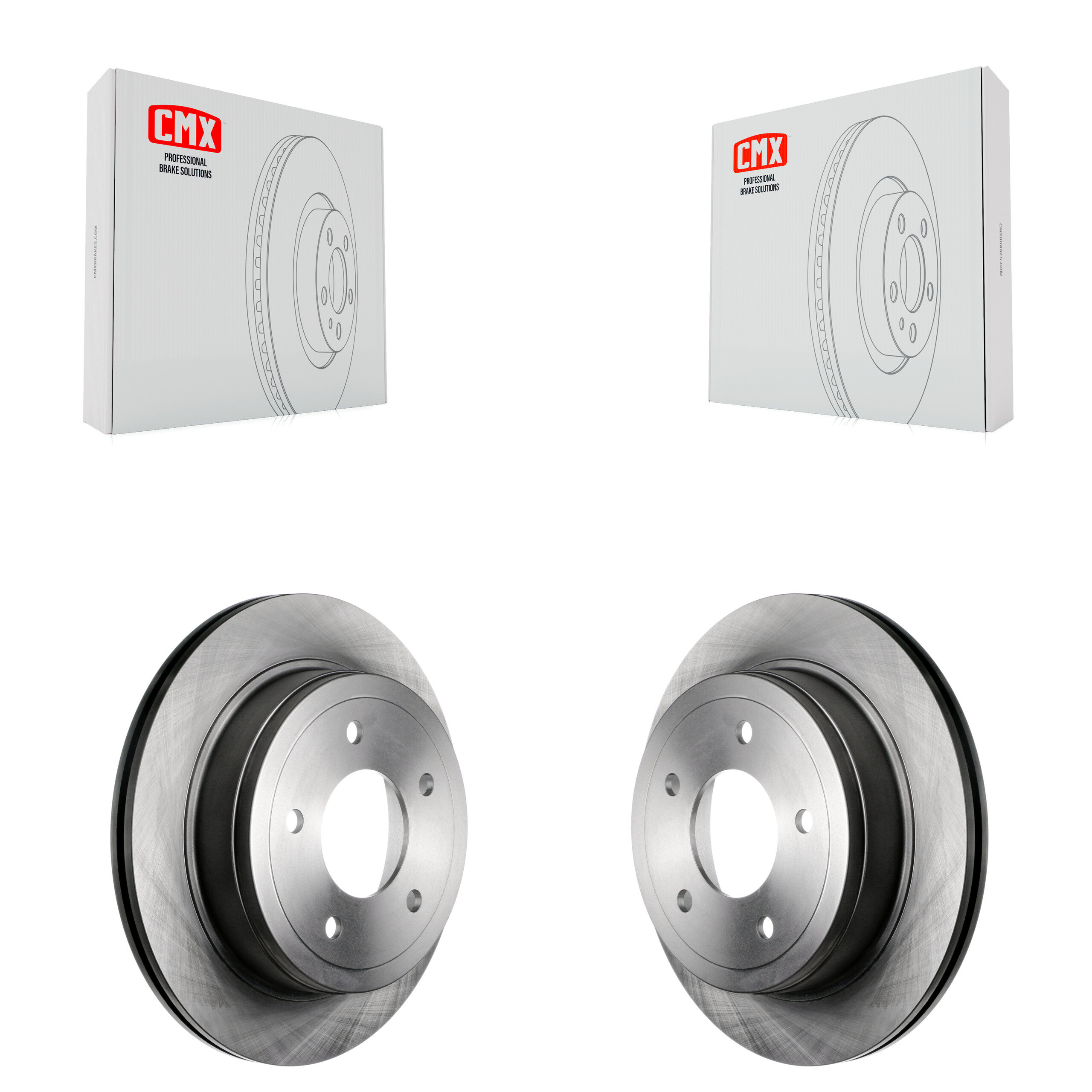 Rear Disc Brake Rotors Pair For Ford E-150 Club Wagon Econoline K8-100657