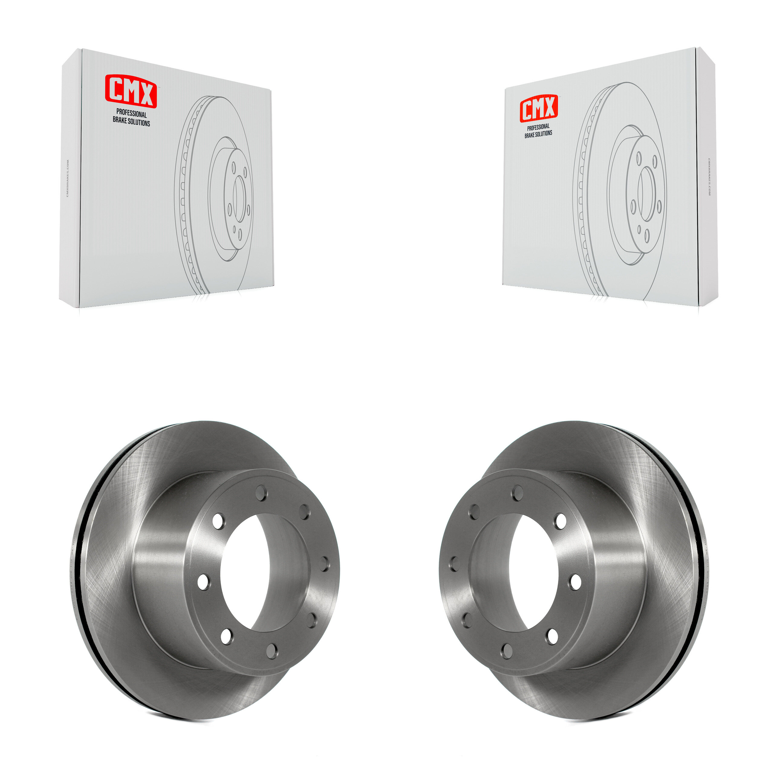 Rear Disc Brake Rotors Pair For 2005-2012 Ford F-350 Super Duty F-250 K8-100659