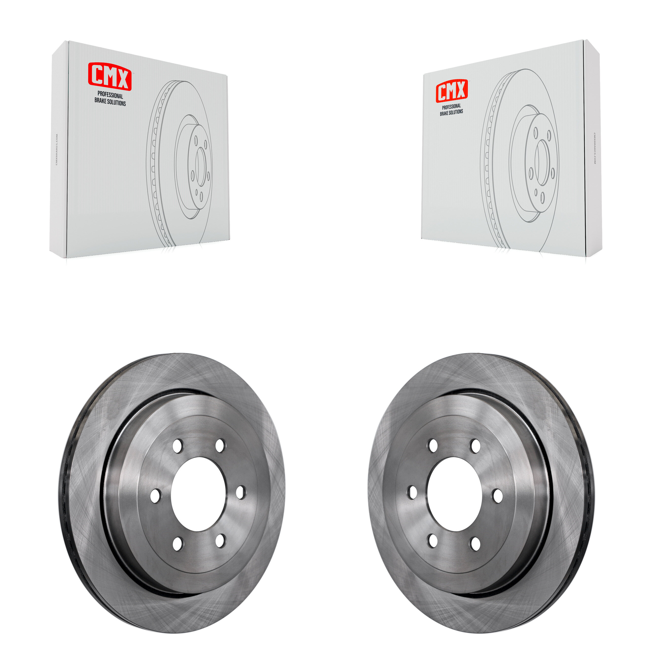Rear Disc Brake Rotors Pair For 2007-2017 Ford Expedition Lincoln Navigator K8-100660