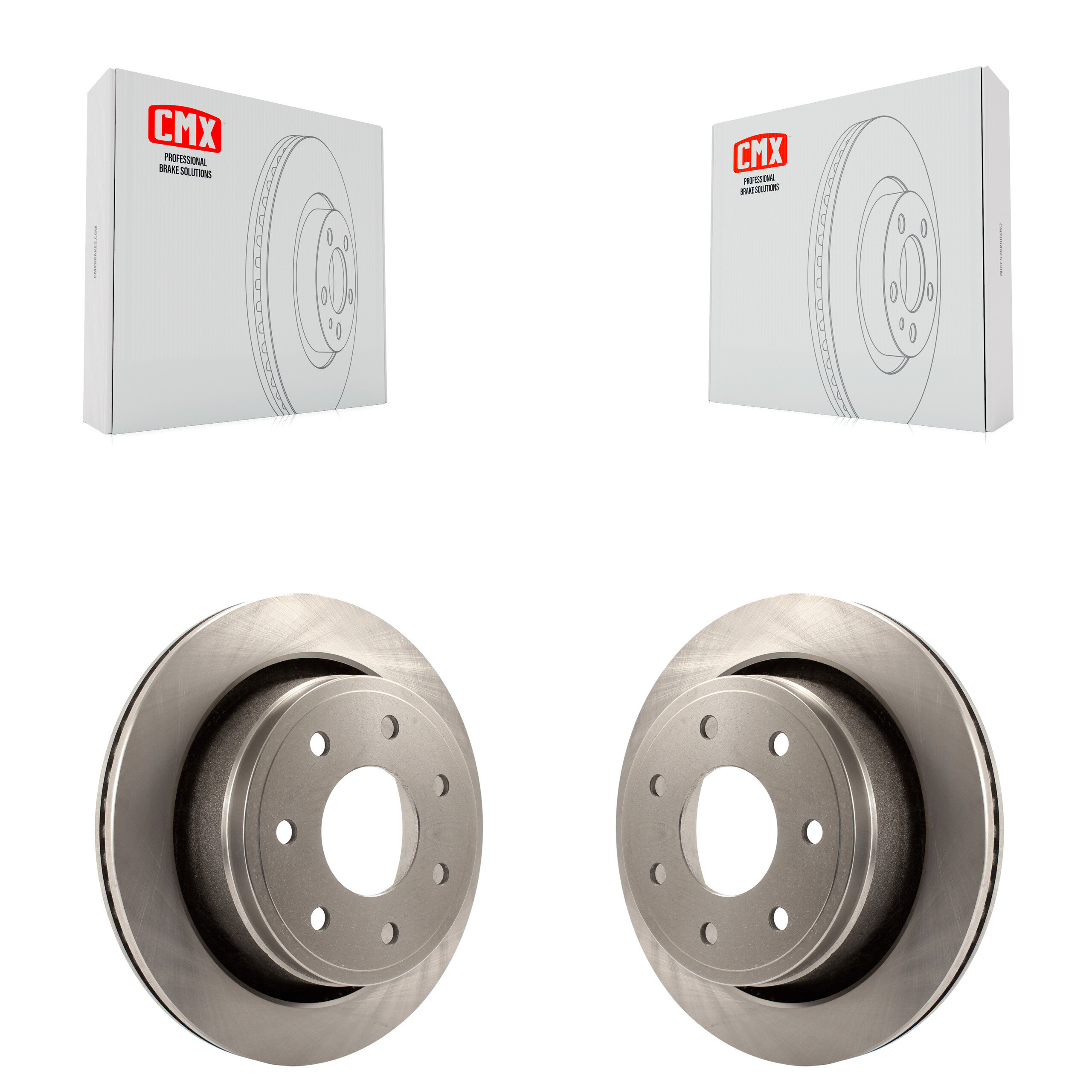 Rear Disc Brake Rotors Pair For 2012-2014 Ford F-150 With 7 Lug Wheels K8-100669