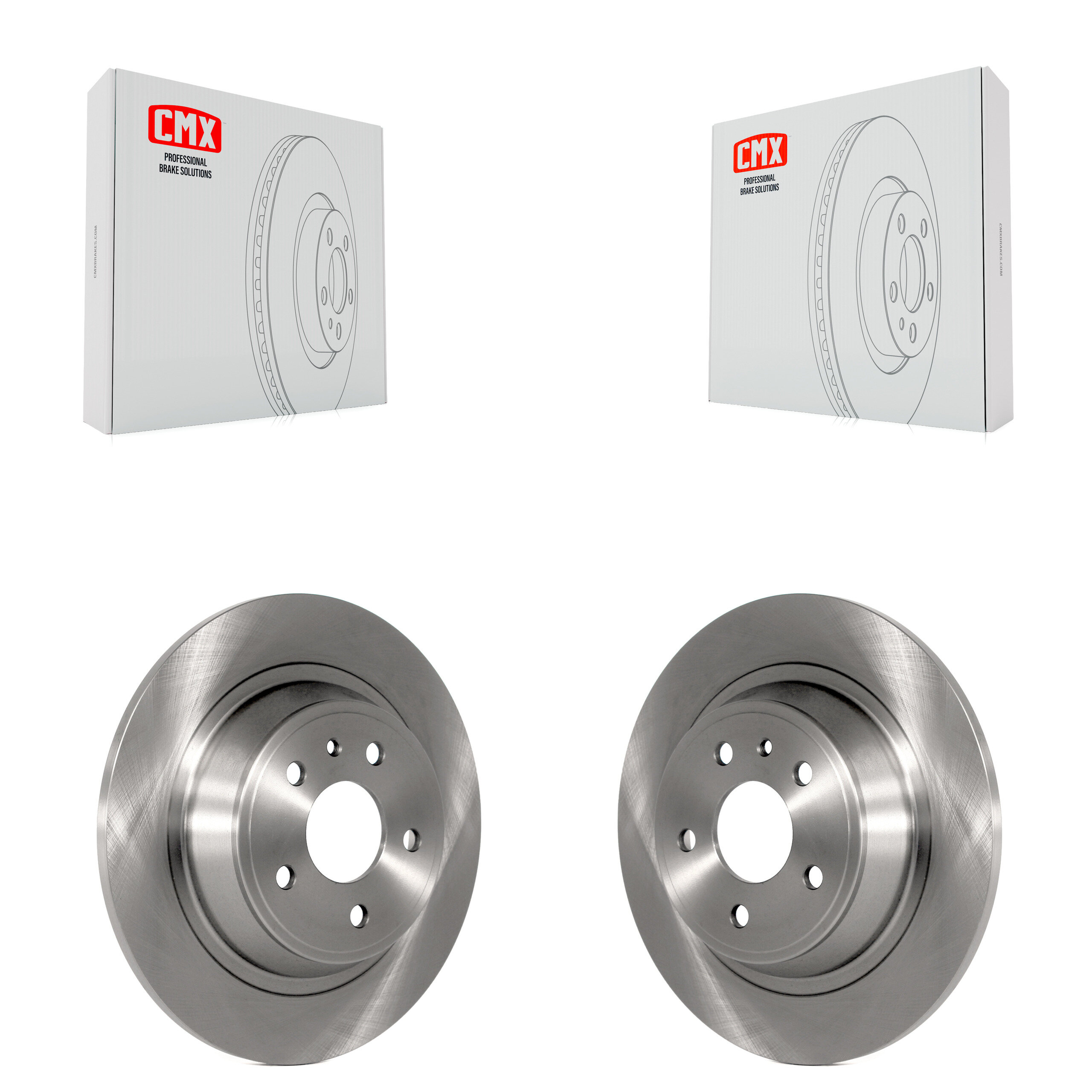 Rear Disc Brake Rotors Pair For Ford Fusion Lincoln MKZ K8-100672