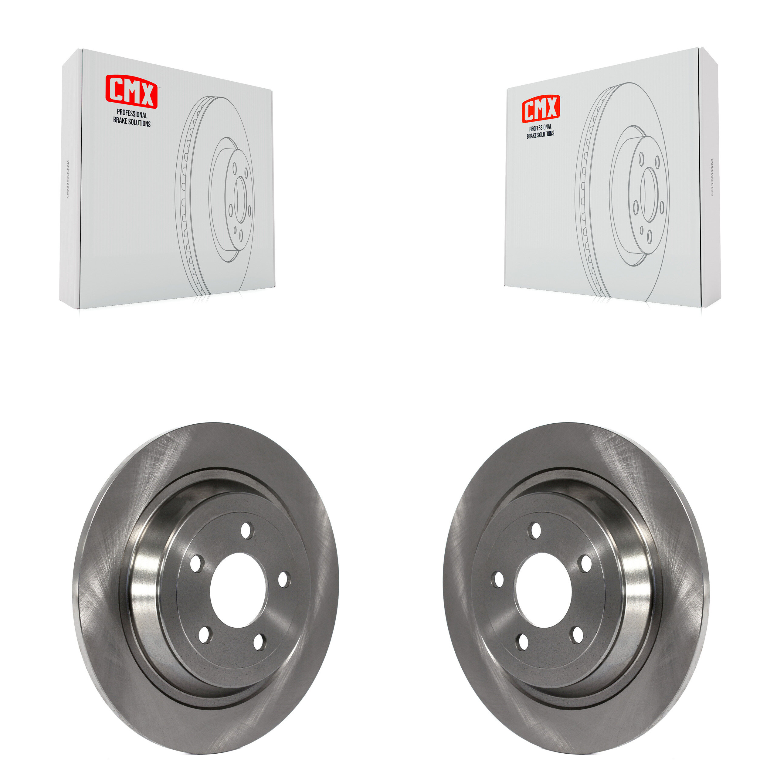 Rear Disc Brake Rotors Pair For Ford Mustang K8-100676