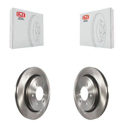 Rear Disc Brake Rotors Pair For 2015-2017 Ford F-150 With Electric Parking K8-100678