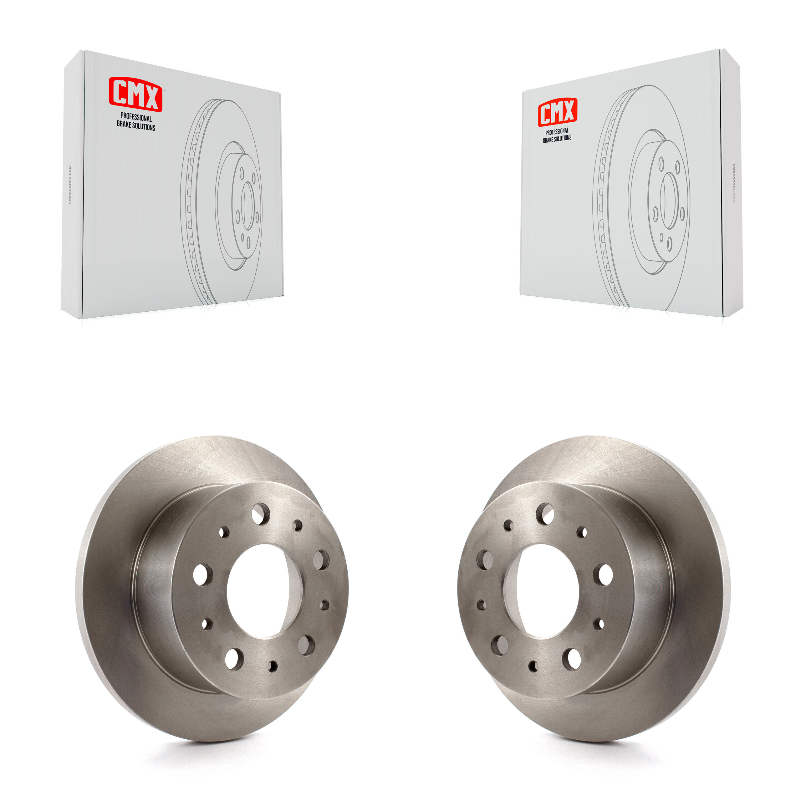 Rear Disc Brake Rotors Pair For 2014-2021 Ram ProMaster 2500 3500 1500 With Solid Rotor K8-100715