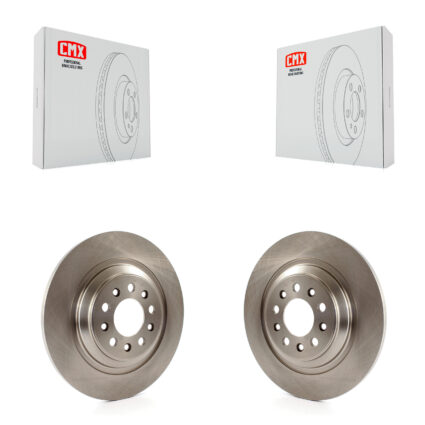 Rear Disc Brake Rotors Pair For 2014-2023 Jeep Cherokee With Dual Piston Front Caliper K8-100717