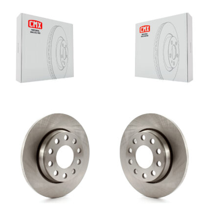 Rear Disc Brake Rotors Pair For 2002-2006 Audi A4 Quattro With 255mm Diameter Rotor K8-100778